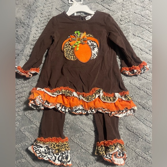 Rare Editions Brown and Orange Pumpkin Costume Set - Picture 1 of 4
